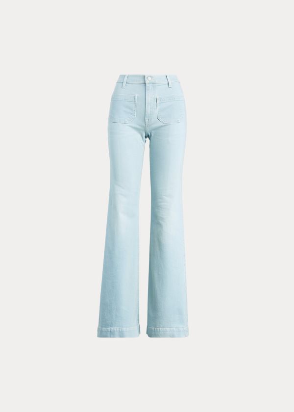 Women's Polo Ralph Lauren Fionna Wide-Leg Jeans | 059843LFX